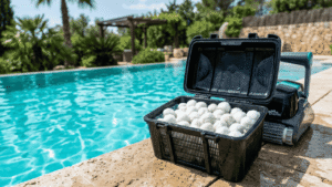 Balle filtrante dans un robot piscine : guide complet & avis honnête (2026)