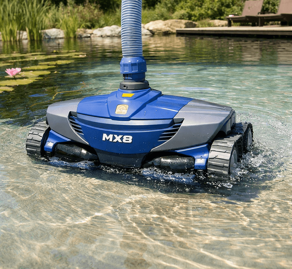 Robot piscine et piscine naturelle