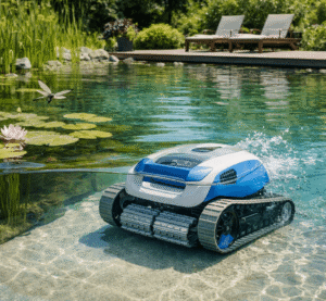 Robot piscine et piscine naturelle