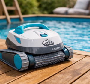 Robot piscine pour piscine en bois
